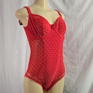 Prima Donna Red Polka Dot Bodysuit